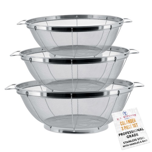Kitchen 3pc colander set - u.s.,