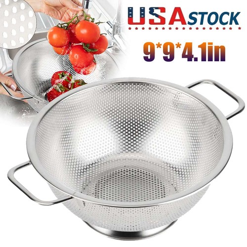 Stainless steel deep colander - stainless,