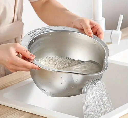 1pcs stainless steel - 1pcs, rice